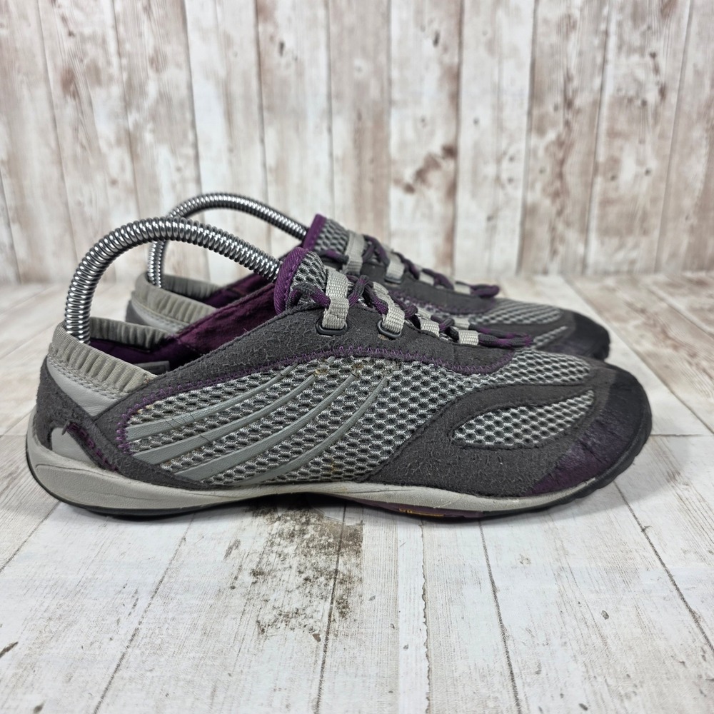 Merrell Pace Glove Dark Shadow Womens 8 Barefoot Running Shoes Grey Purple‎